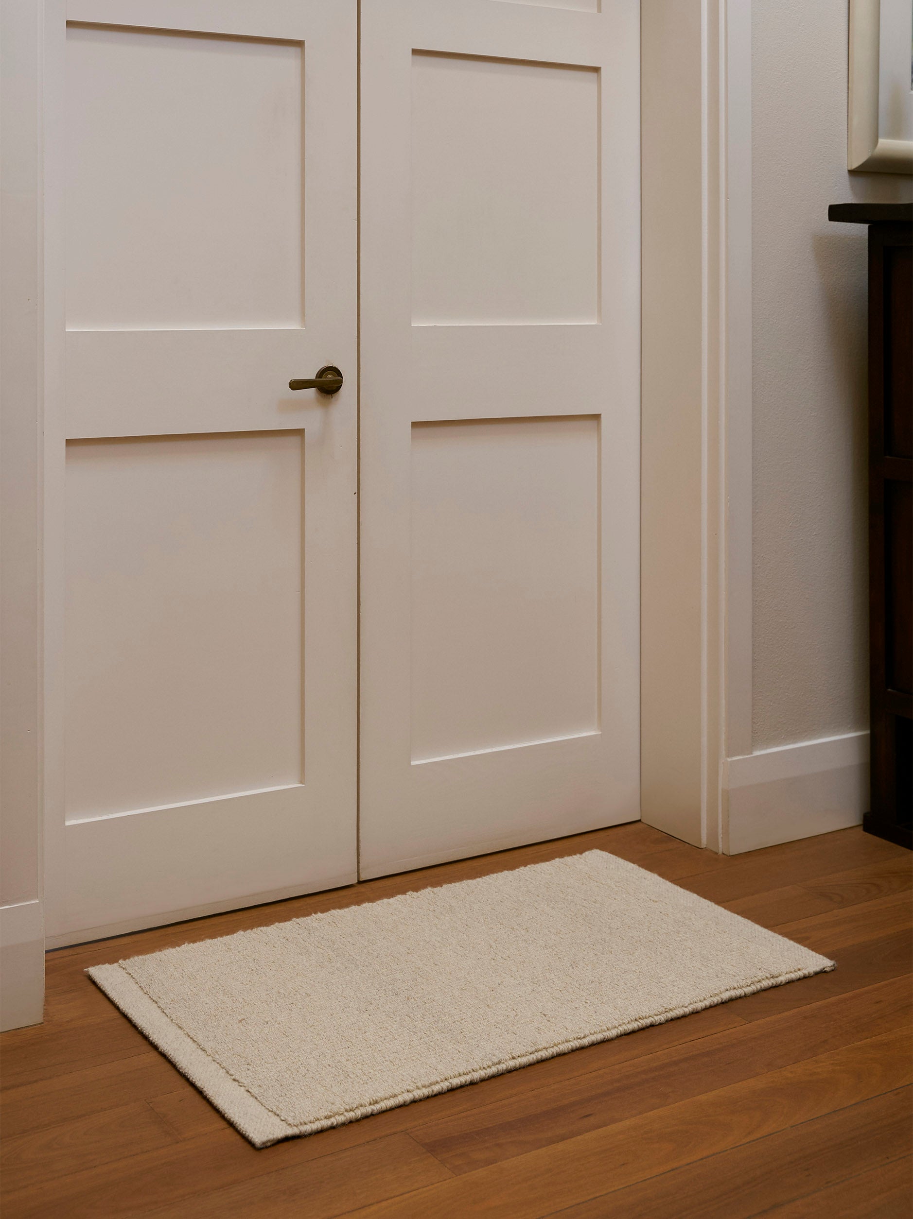 Joni Wool Door Mat Oatmeal / Small