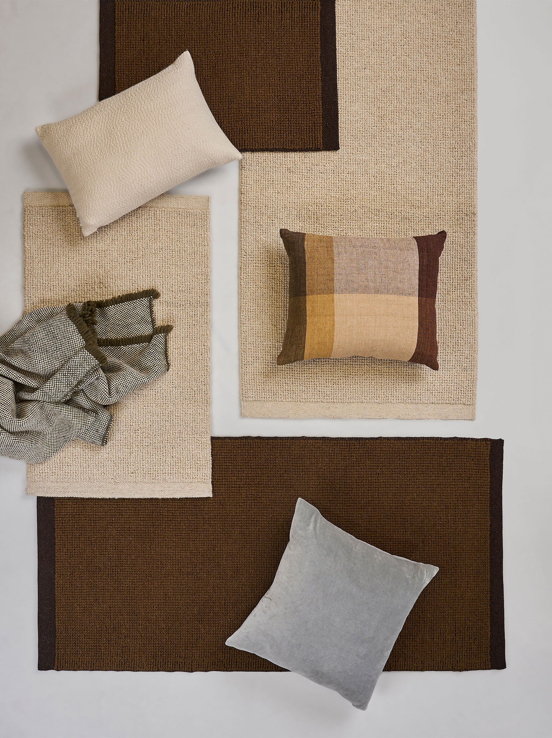 Joni Wool Door Mat Kelp/Umber / Medium