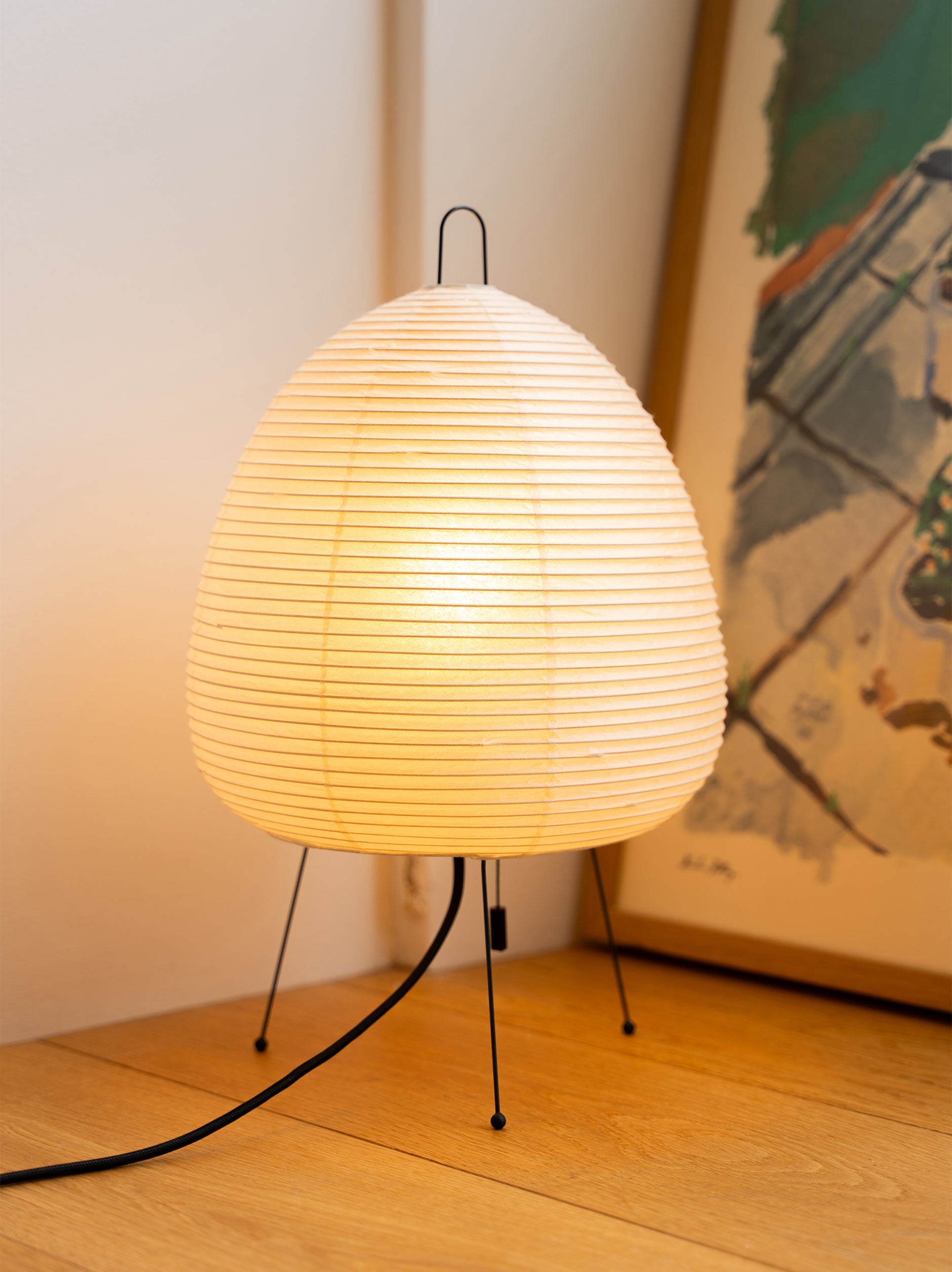 Vitra Akari 1A Table Lamp White / 25x25x43cmh