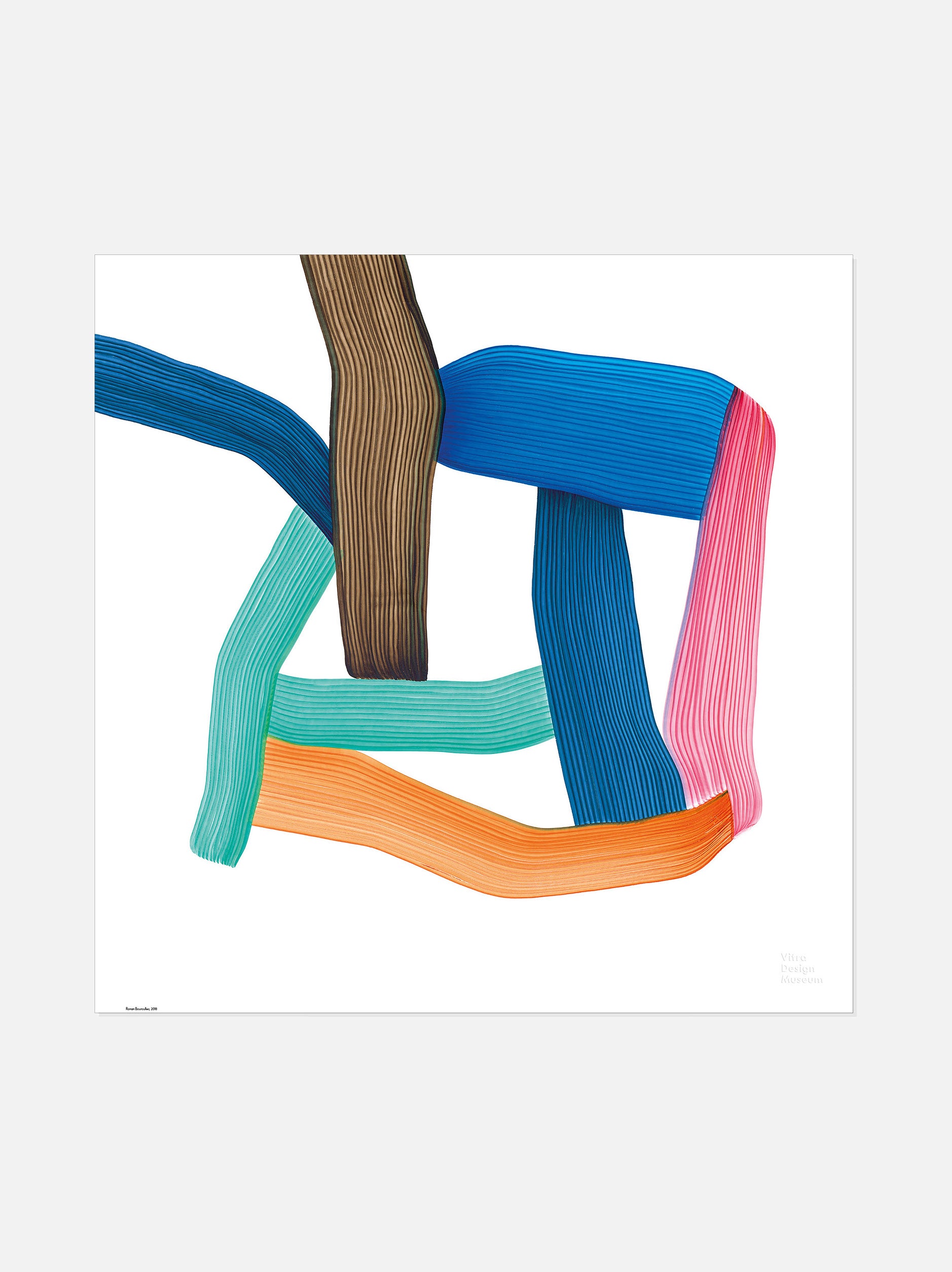 Vitra Ronan Bouroullec Drawing Poster Multicolour / 67.5x67.5cmh