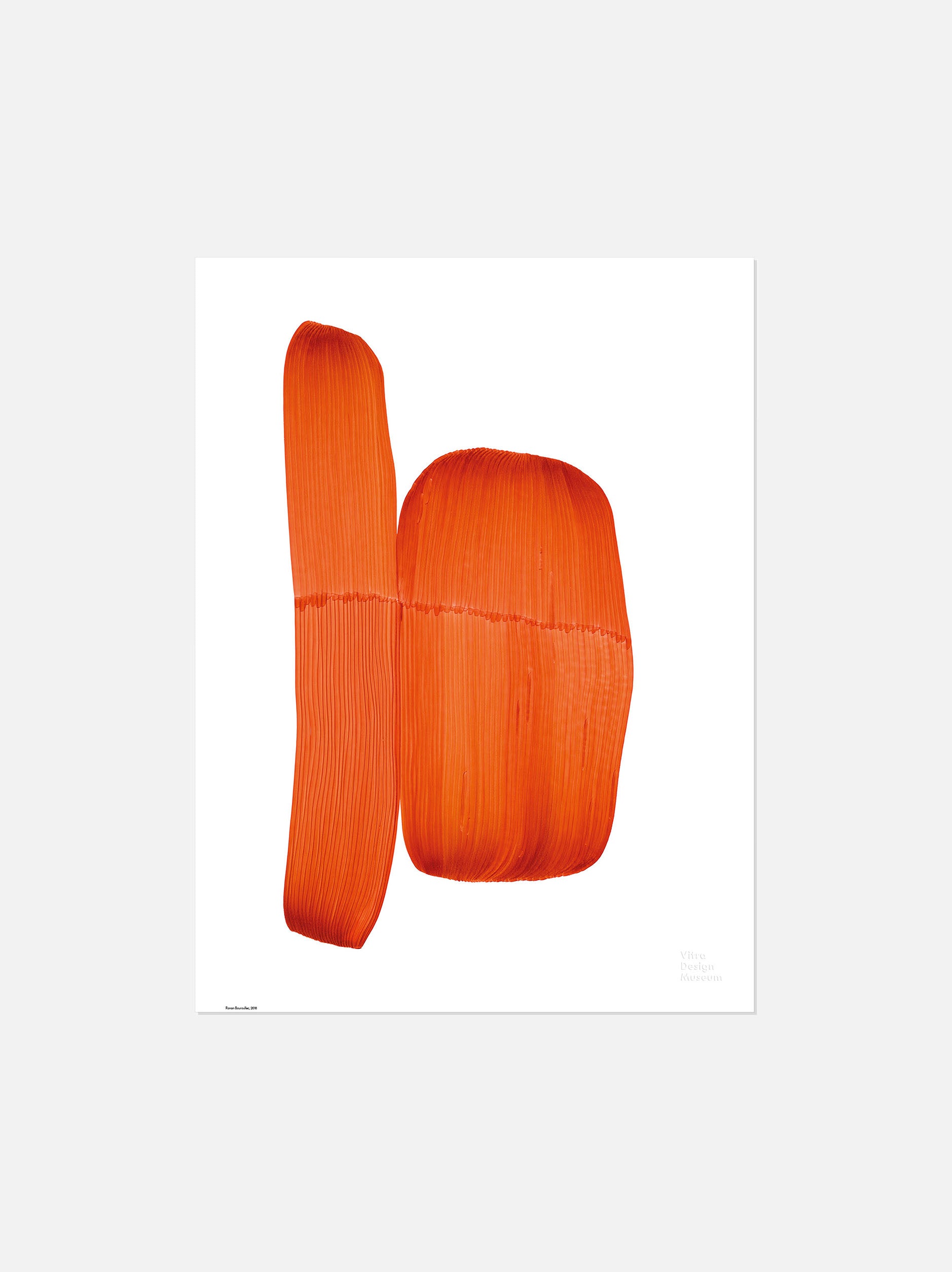Vitra Ronan Bouroullec Drawing Poster Orange / 50x67.5cmh