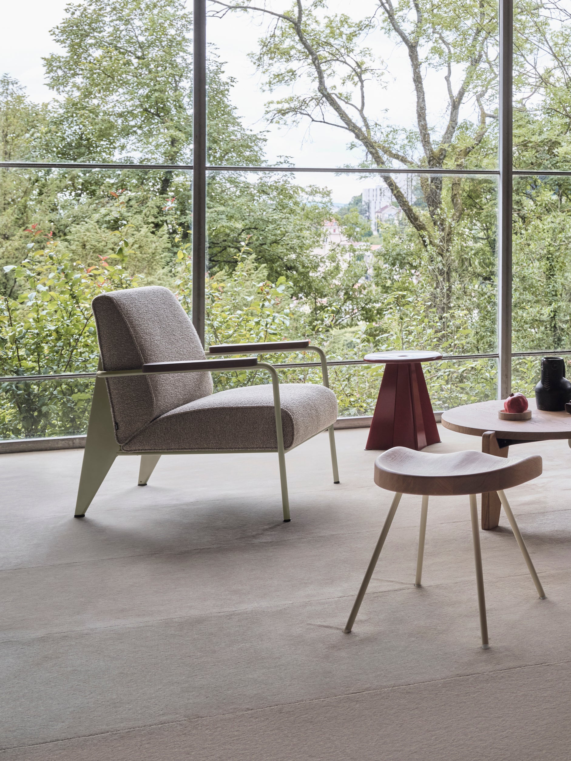 Vitra Fauteuil de Salon Cream/Sand/Smooth/Natural Oak / One Size