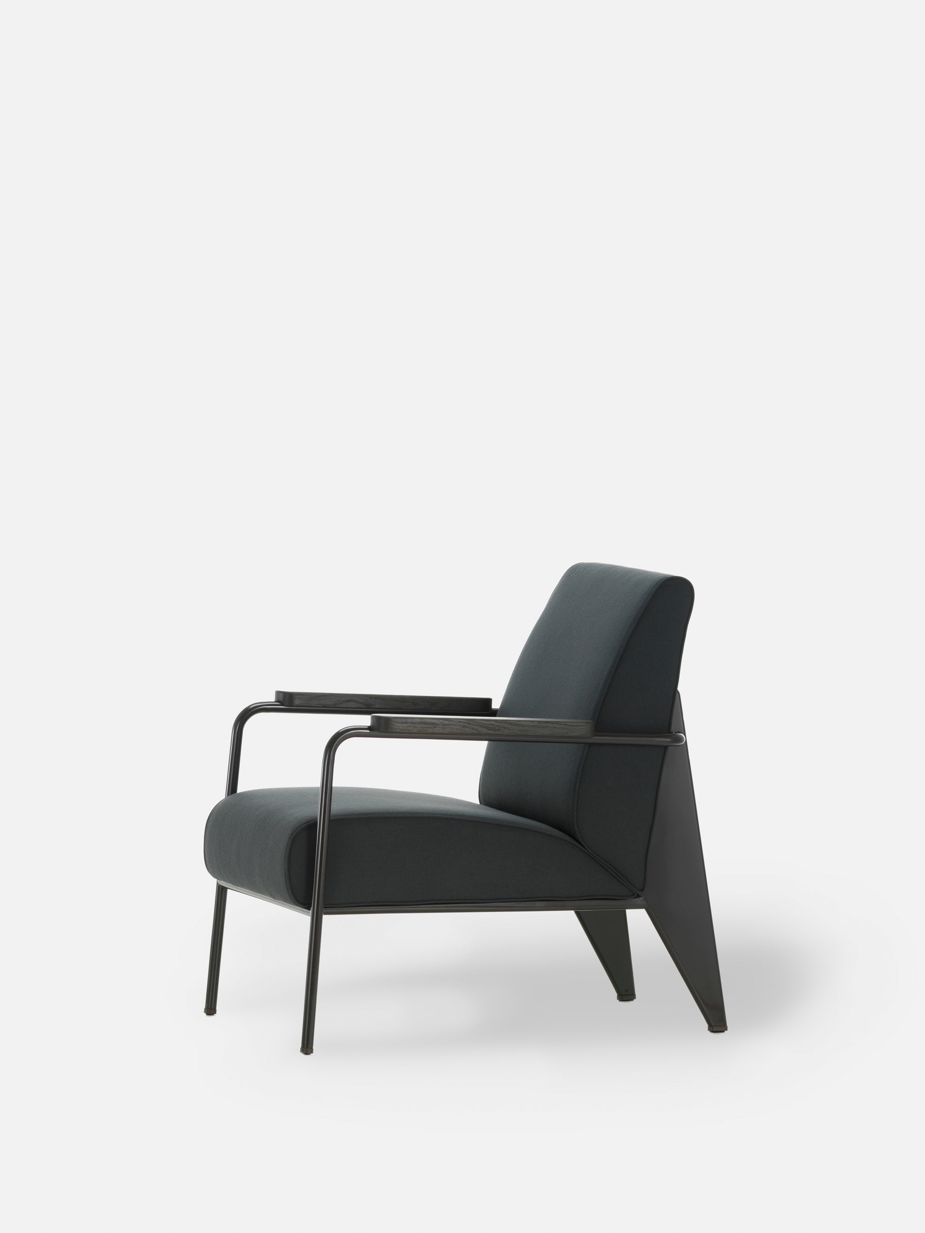 Vitra Fauteuil de Salon Twill Brown/Black/Dark Oak / One Size