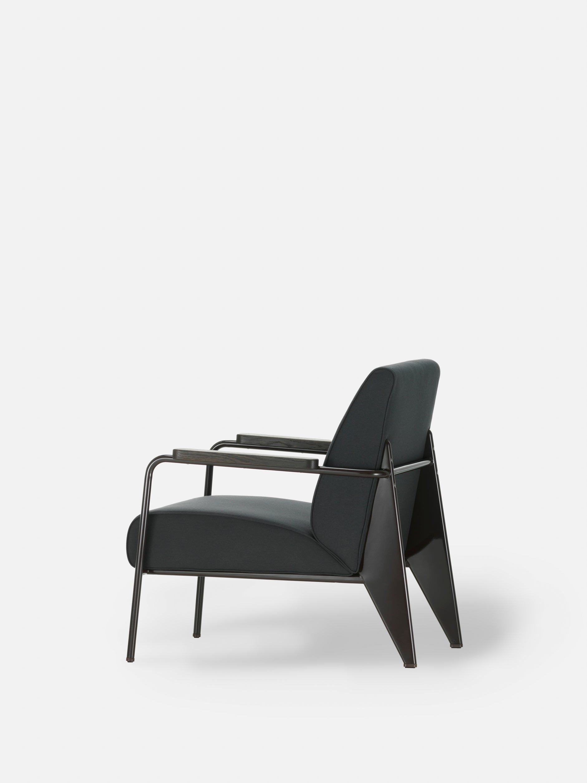 Vitra Fauteuil de Salon Twill Brown/Black/Dark Oak / One Size
