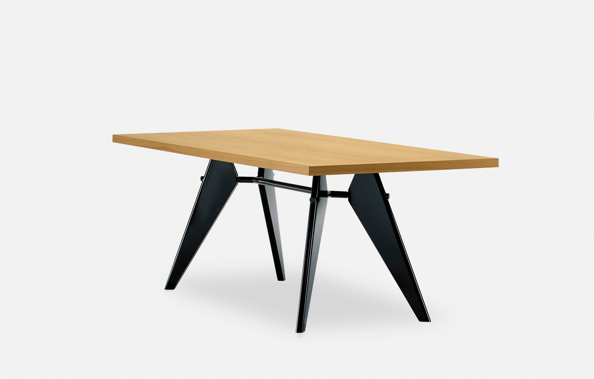 Vitra EM Table Oak/Black / 180x90x74cmh