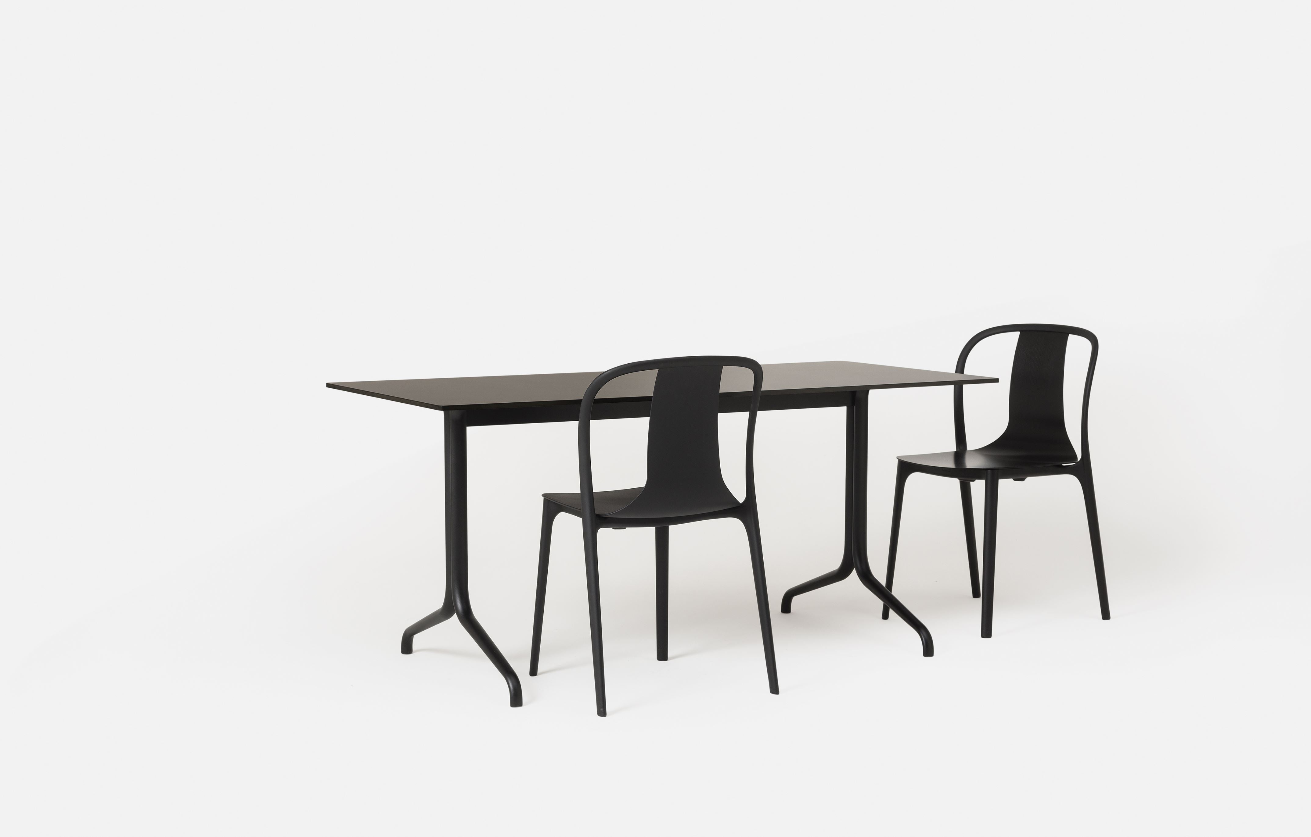 Vitra Belleville Rectangle Outdoor Table Deep Black / One Size