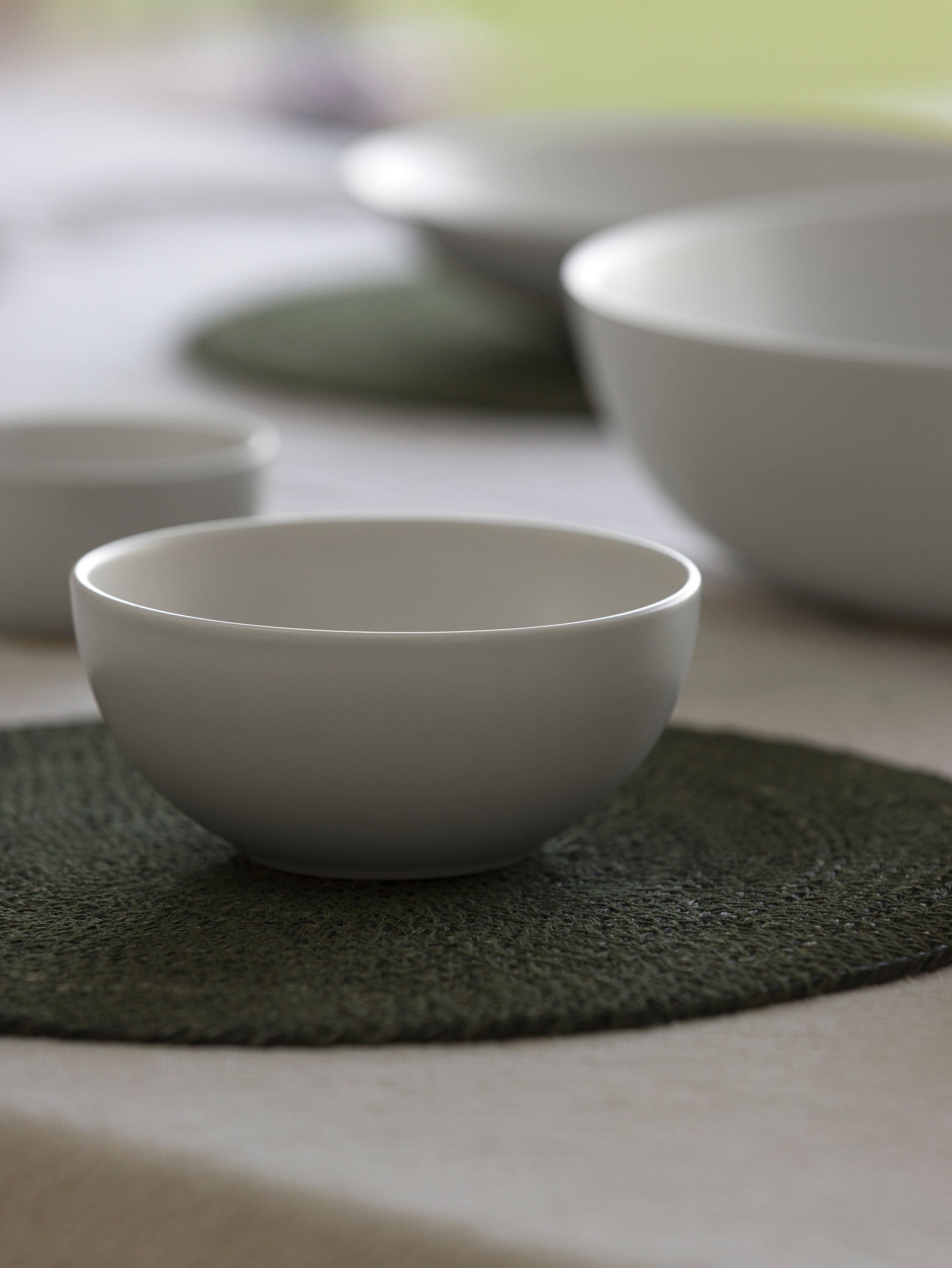 Stoneware Cereal Bowl Set/4 White / One Size