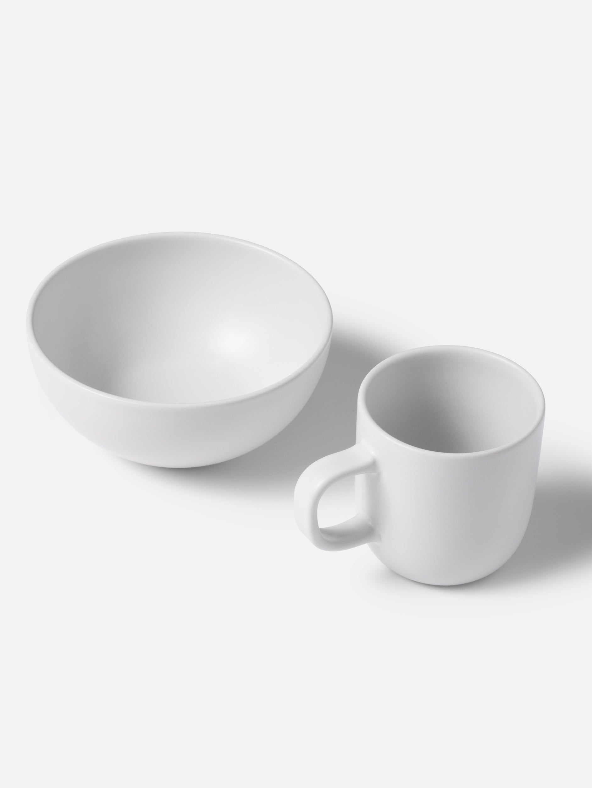 Stoneware Salad Bowl White / Small
