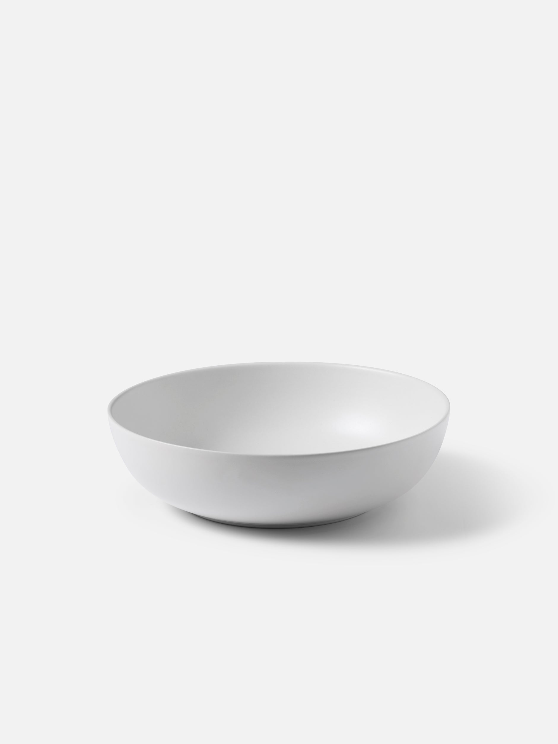 Stoneware Salad Bowl White / Large