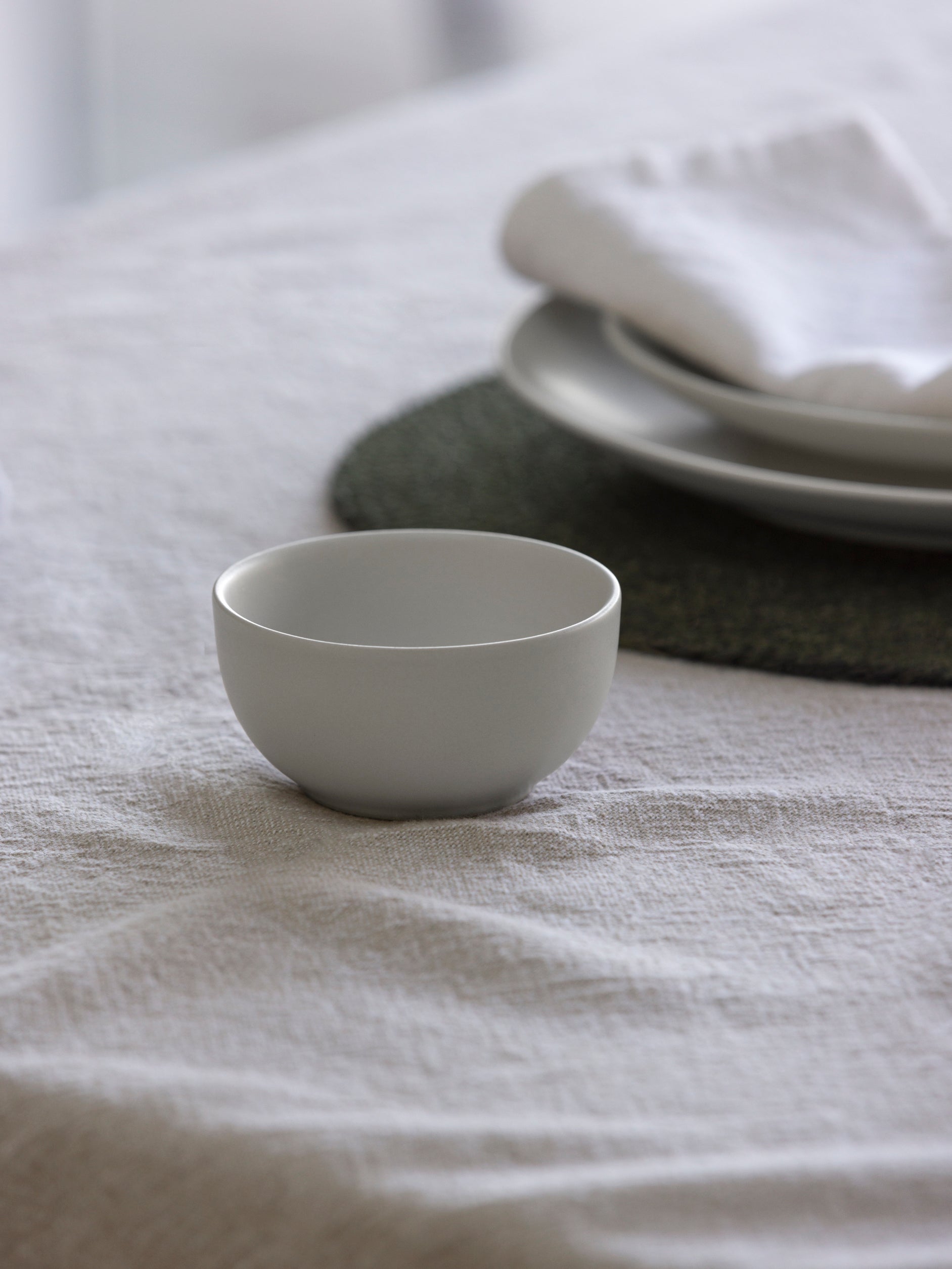 Stoneware Dip Bowl Set/4 White / One Size