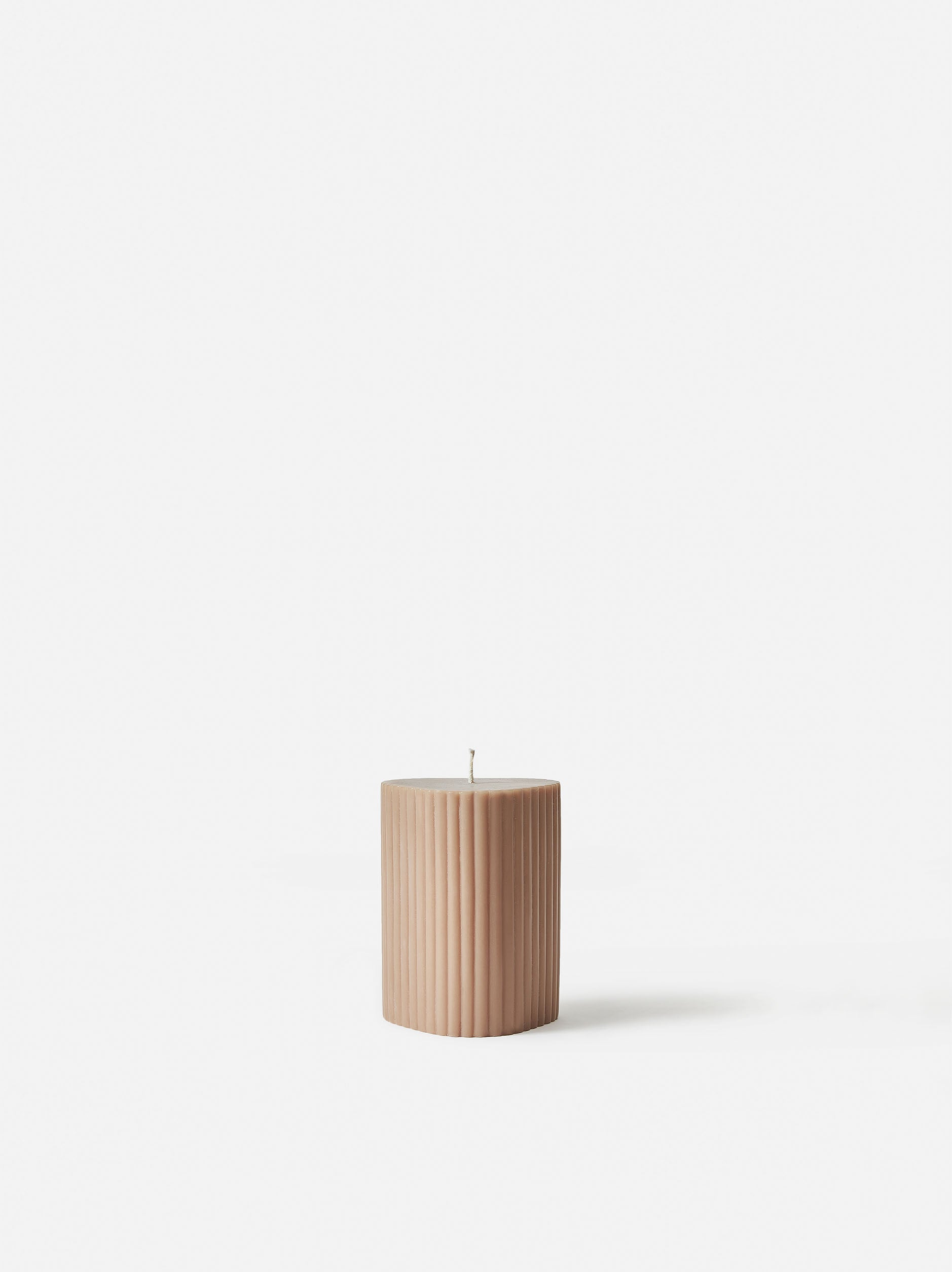 Costa Pillar Candle Oat / Medium