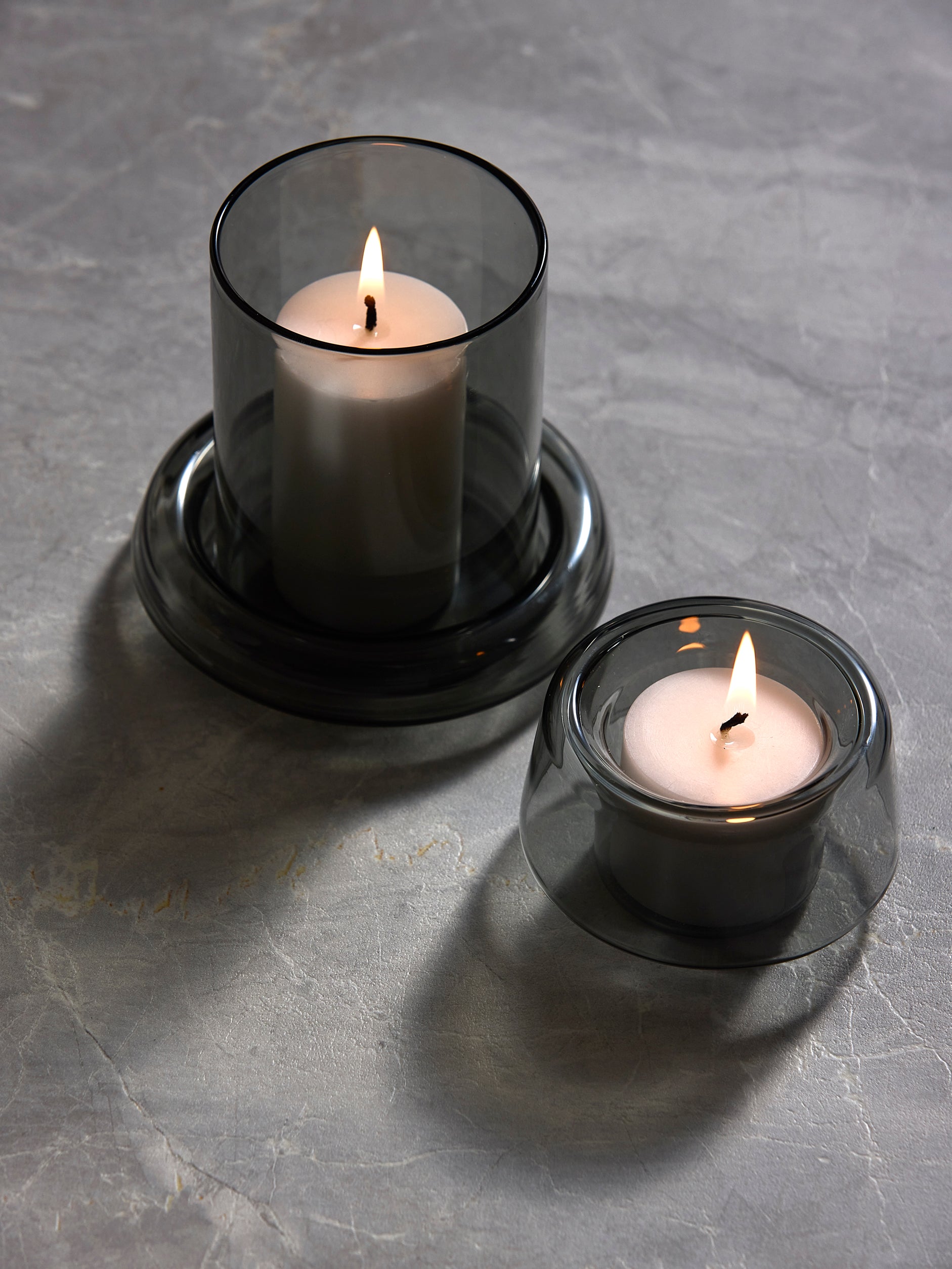 Pillar Candle Set/4 White / Small