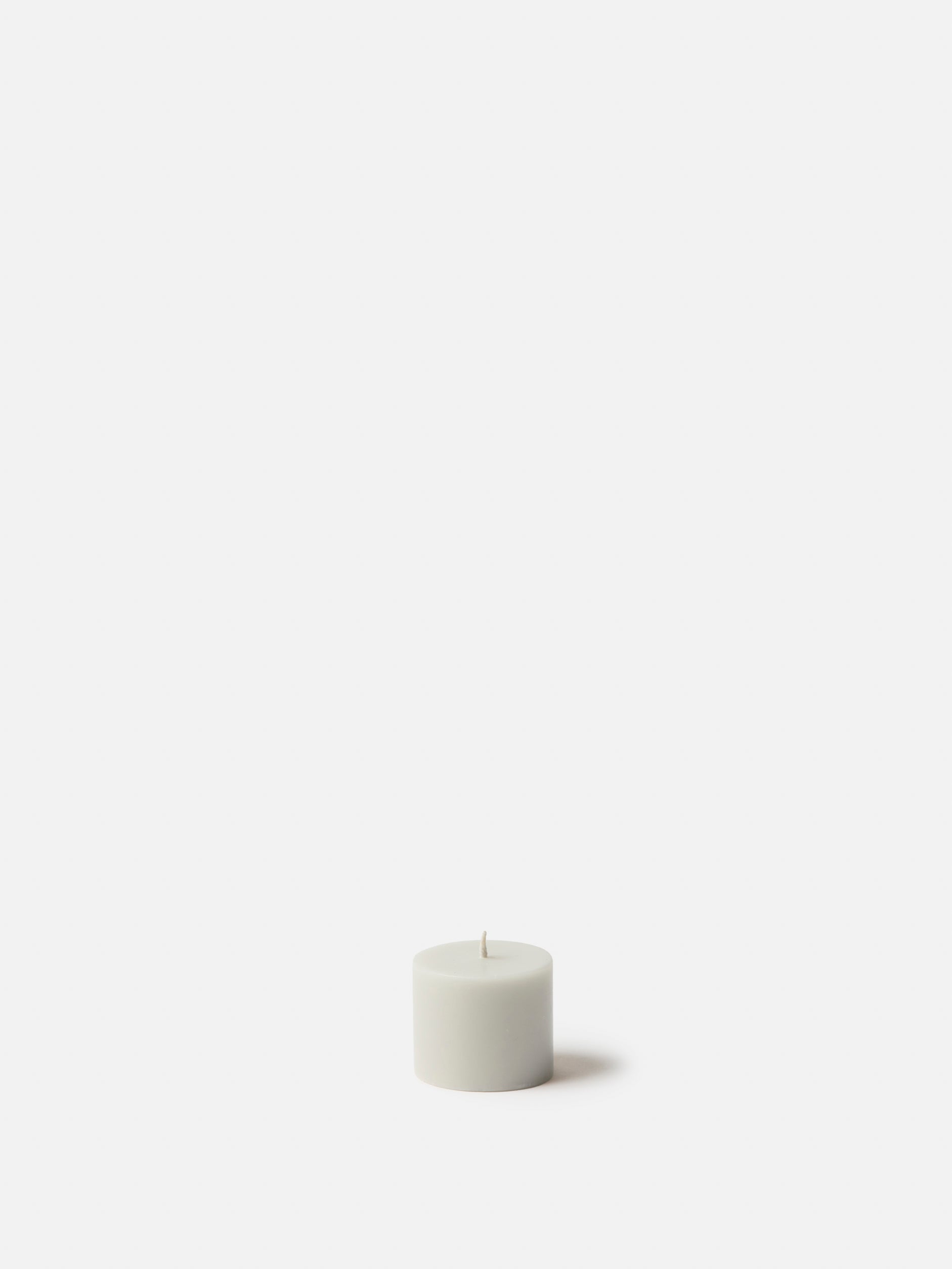 Pillar Candle Set/4 Cool Grey / Small