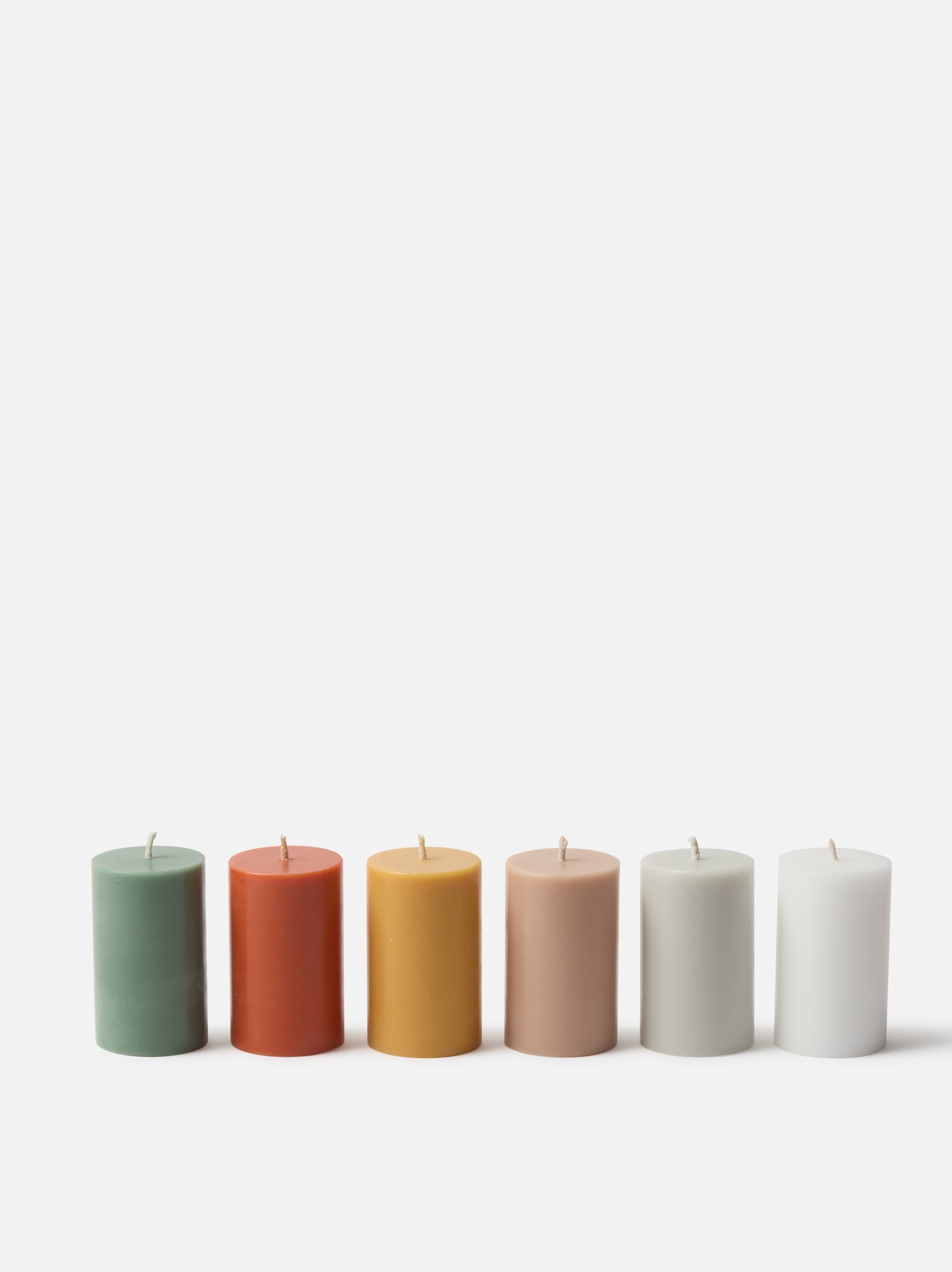 Pillar Candle Set/4 Toast / Medium