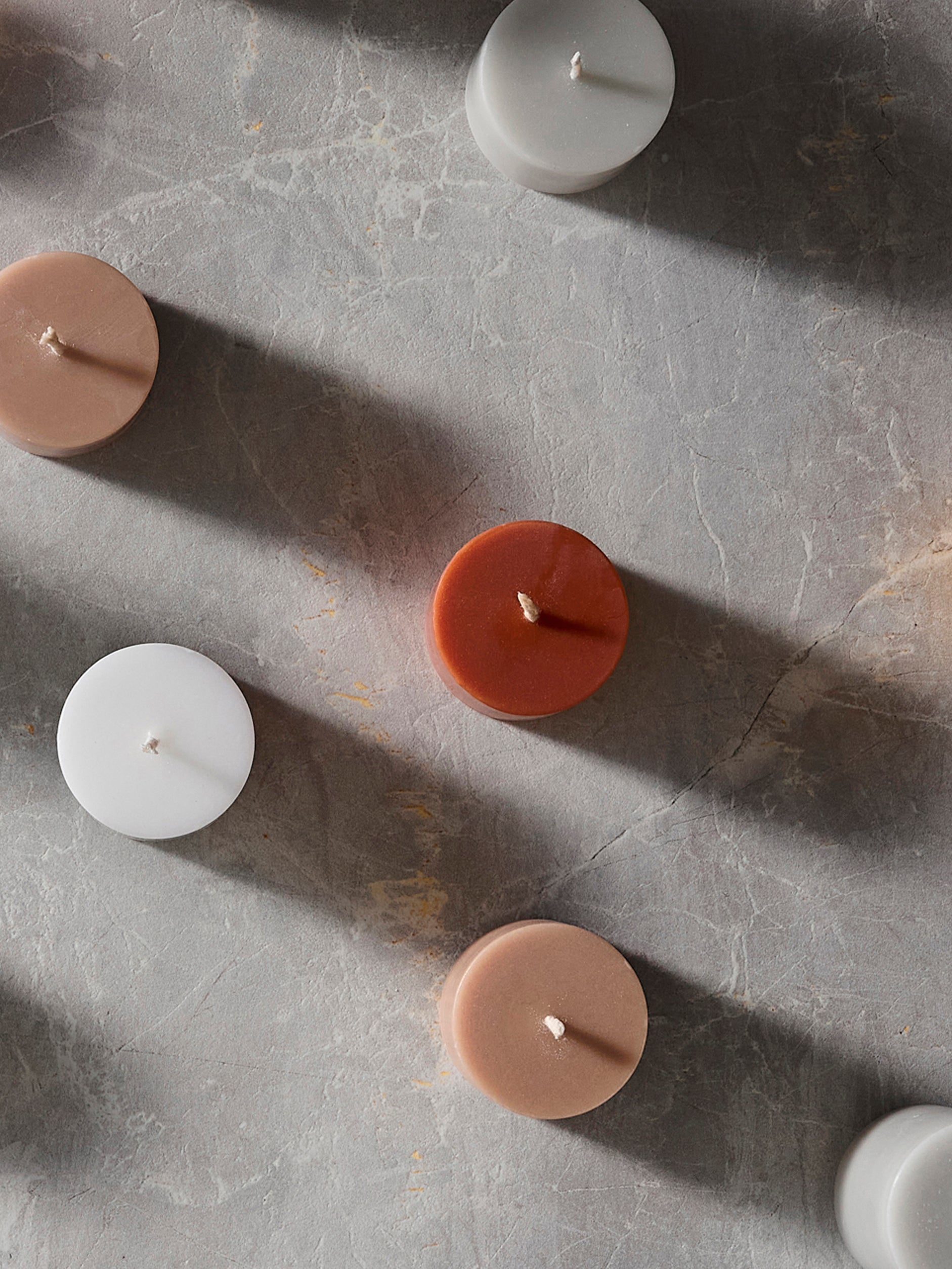 Pillar Candle Set/4 Toast / Small