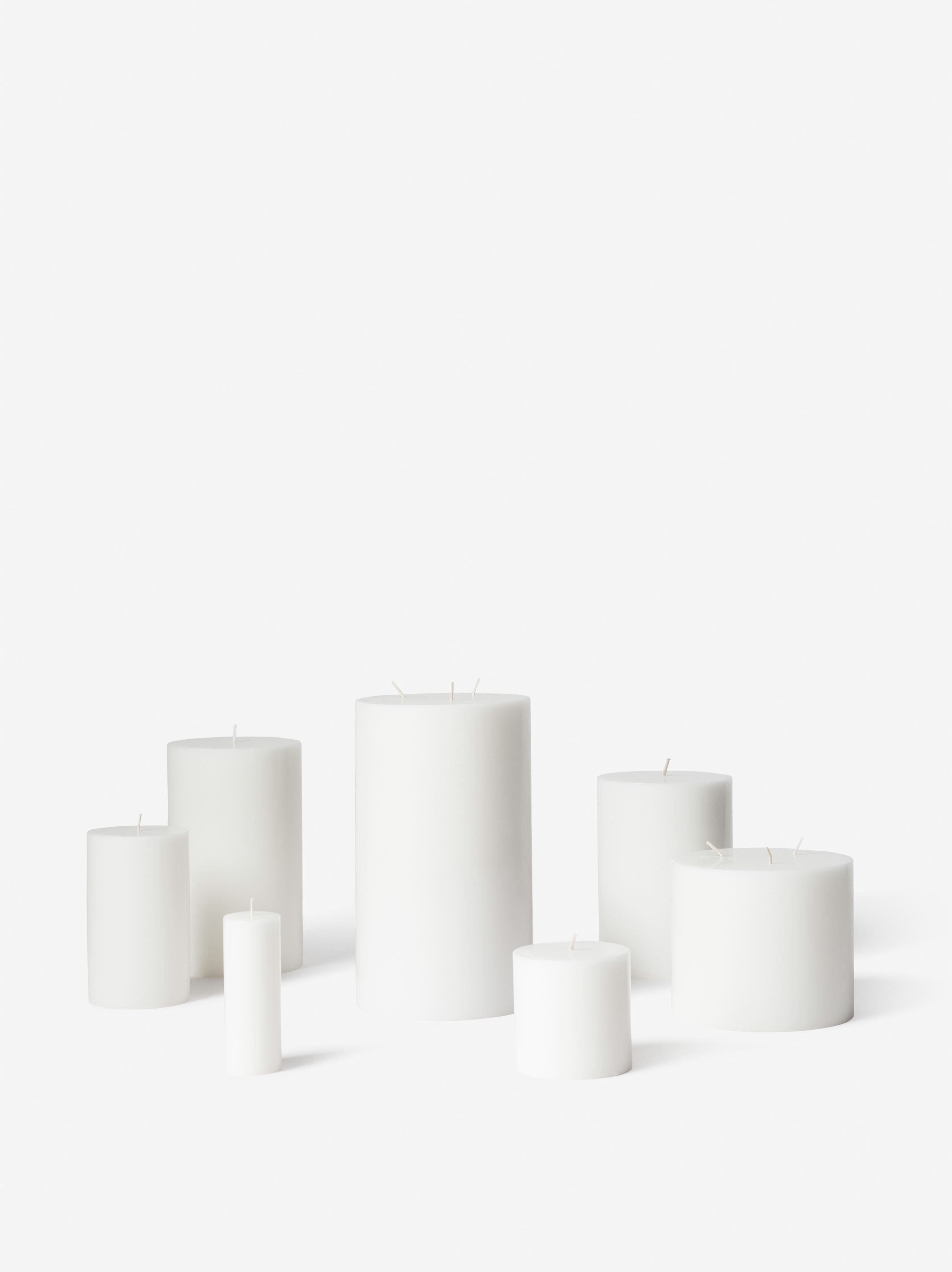 Pillar Candle White / 7.5cmdiax7.5cmh