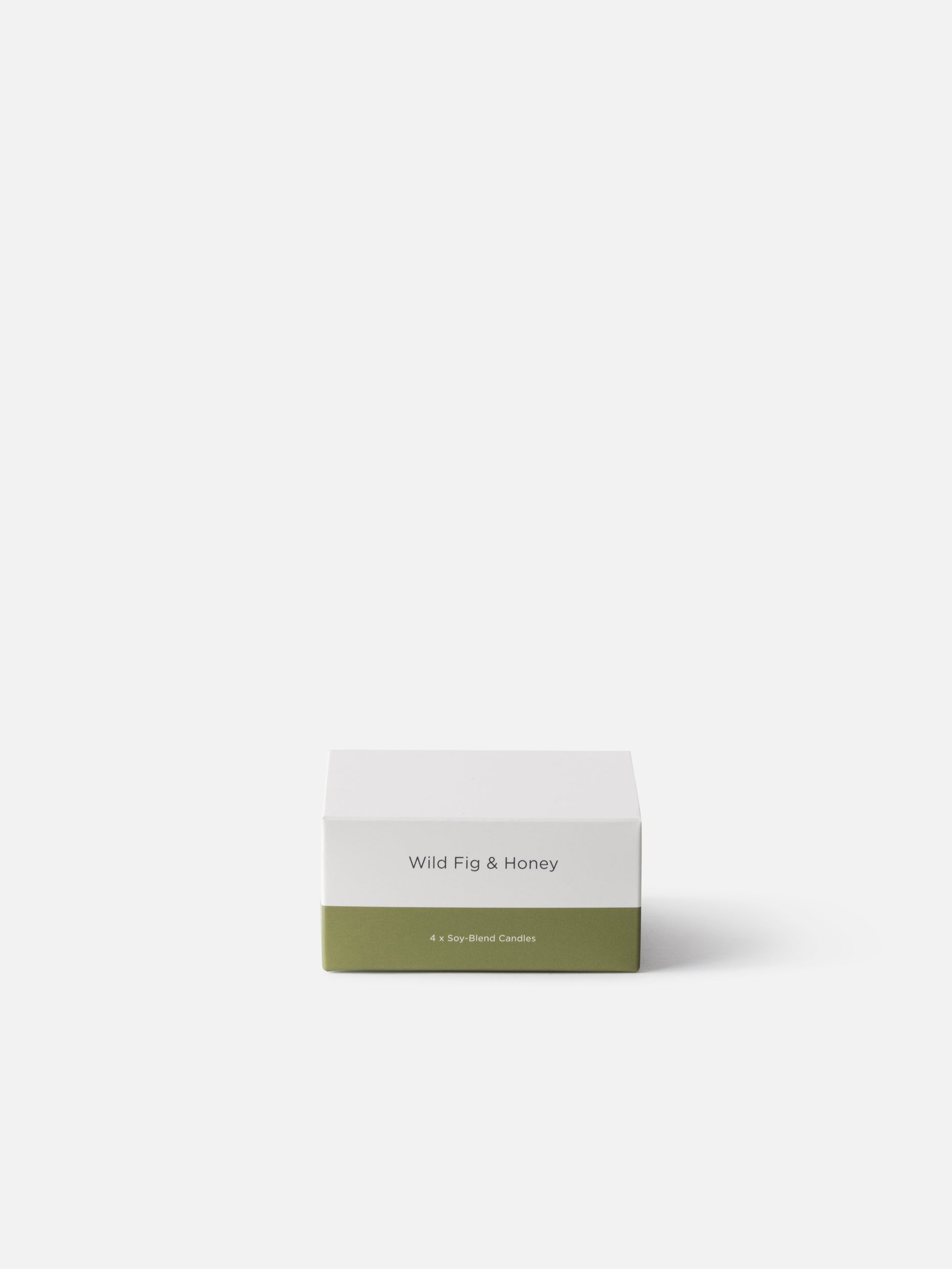 Pillar Candle Set/4 Wild Fig & Honey / 4.4x3.5cmh