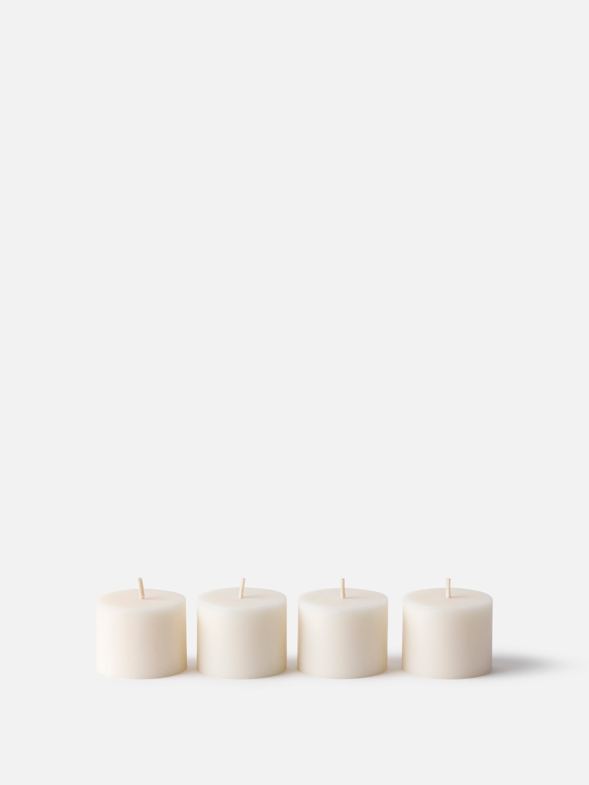 Pillar Candle Set/4 Bergamot Amber / 4.4x3.5cmh