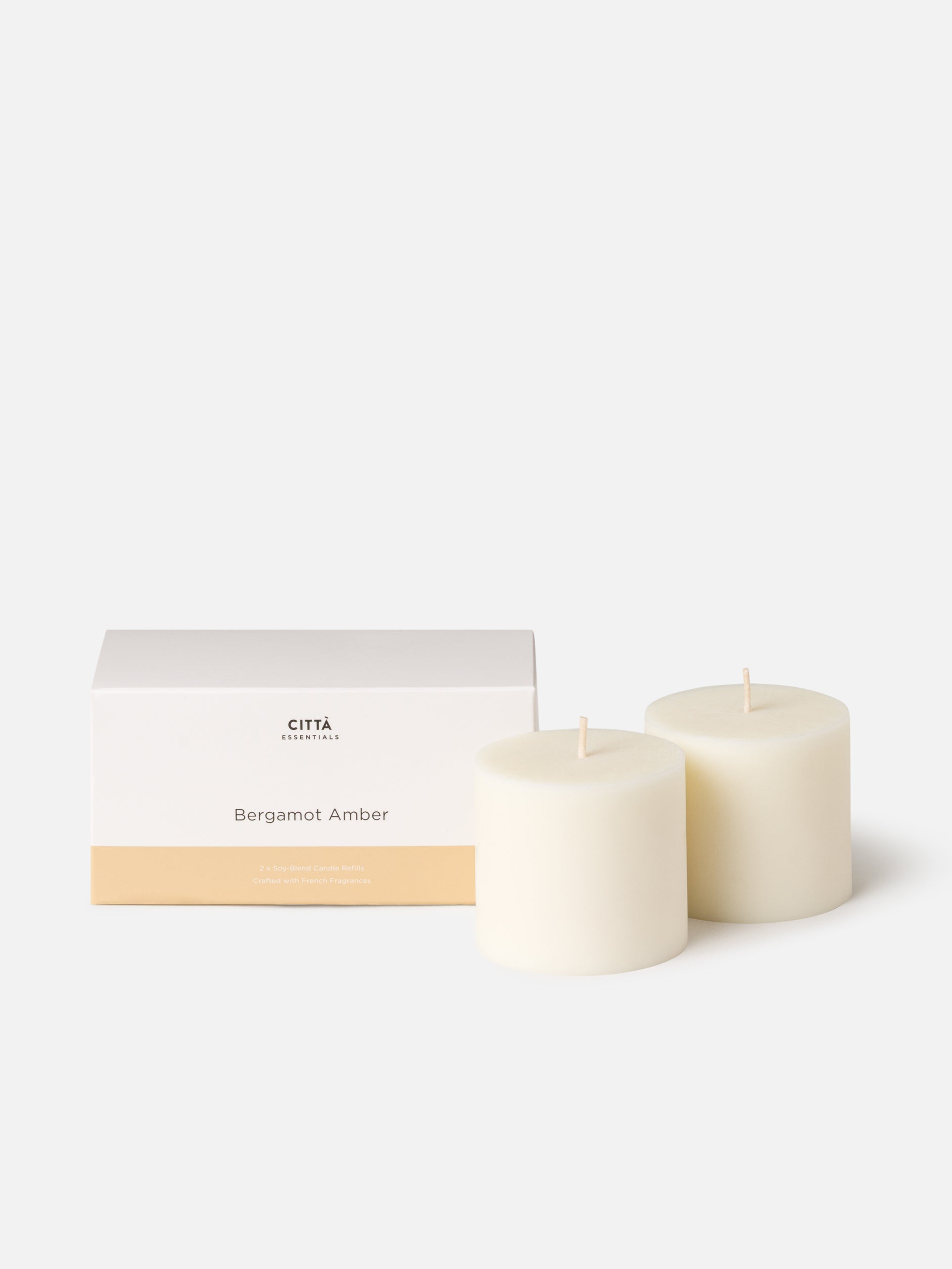 Bergamot Amber Candle Refill Set/2 None / None