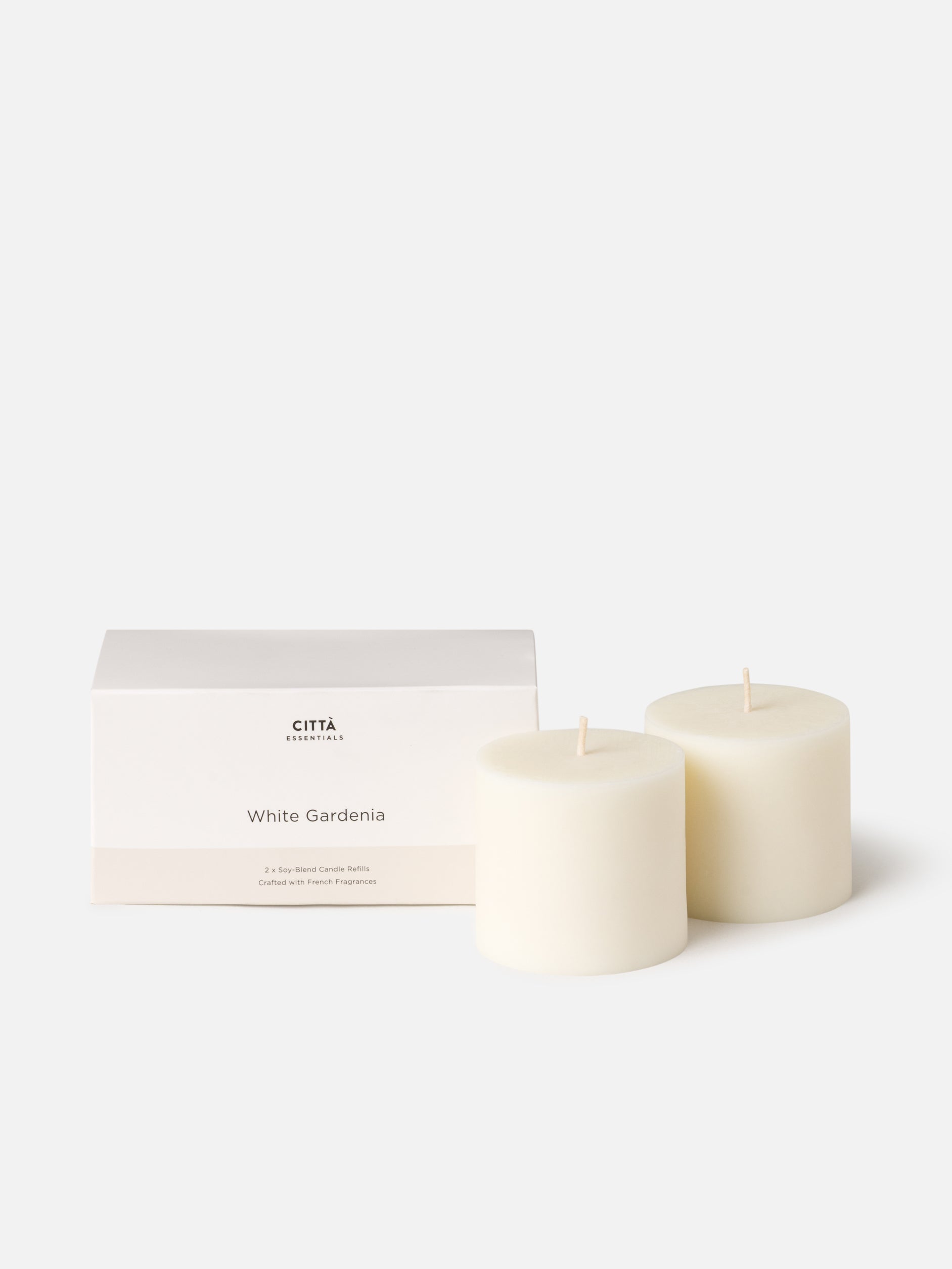 White Gardenia Candle Refill Set/2 None / None